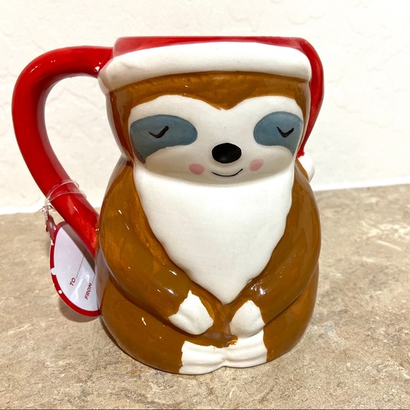 Sloth Mug Slothaclaus Holiday Xmas - Picture 2 of 8